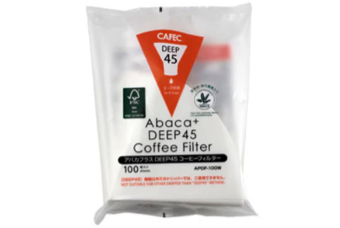Abaca + Deep 45 paper filter (white) 100pcs/pack