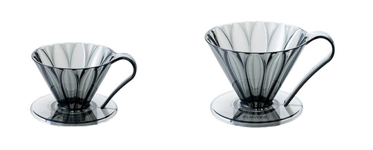 Tritan Cone-Shaped Flower Dripper (Clear Black)