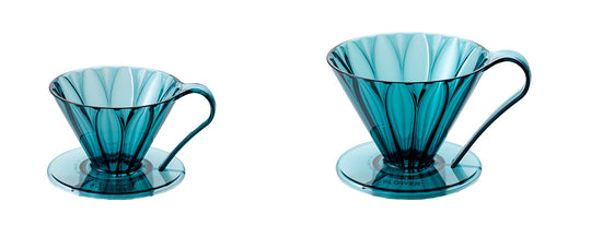 Tritan Cone-Shaped Flower Dripper (Clear Blue-Green)